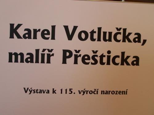 Karel Votlučka, malíř Přešticka
