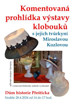 Komentovaná prohlídka výstavy klobouků